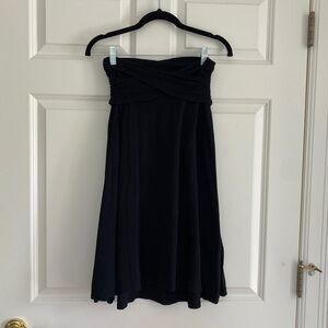 Slinky, soft black knit jersey James Peres skirt, size 3.